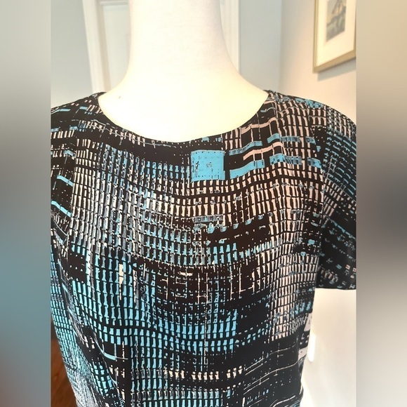 MEXX Boat Neck Extended Sleeve Abstract Print Blouse - Picture 3 of 4